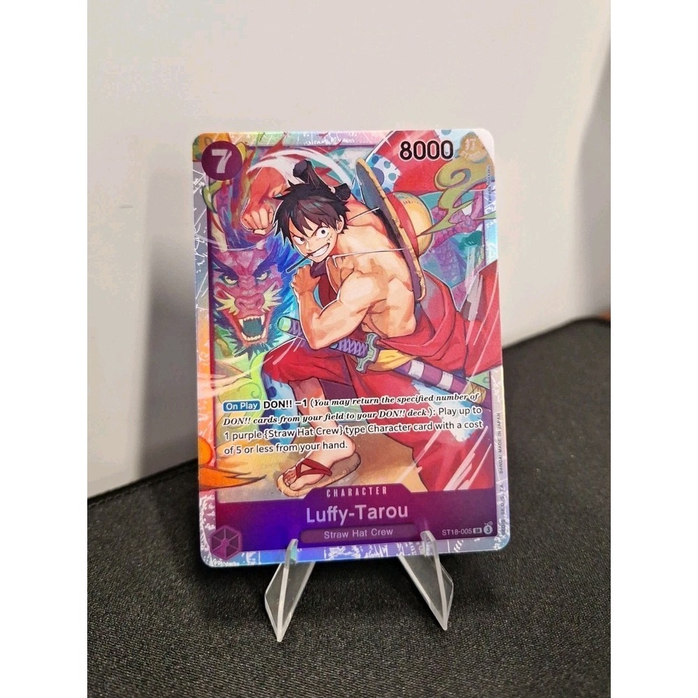 One Piece Luffy-Tarou ST18-005 Starter Deck 18 PURPLE Monkey D. Luffy Tarou FOIL